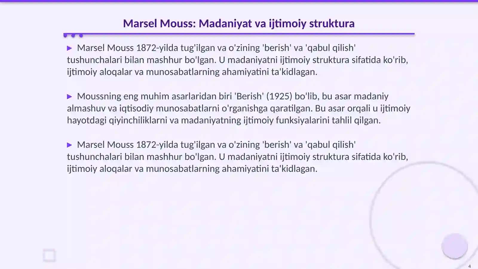 Madaniy antropologiya Franz Boas Marsel Mouss Branislav Malinovskiy hayoti 4