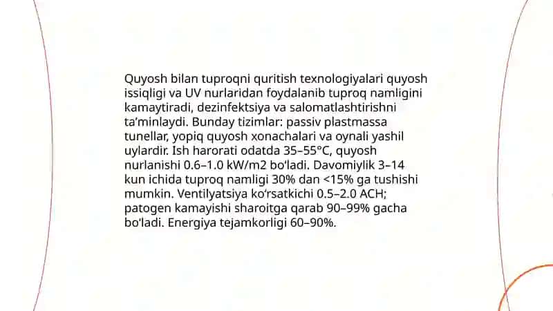 Tuproqni sanitariya tomonidan quriqlash. Tuproqni sog'lomlashtrish yo'llari 4