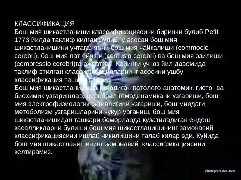 Бош мия шикастланишлари 4