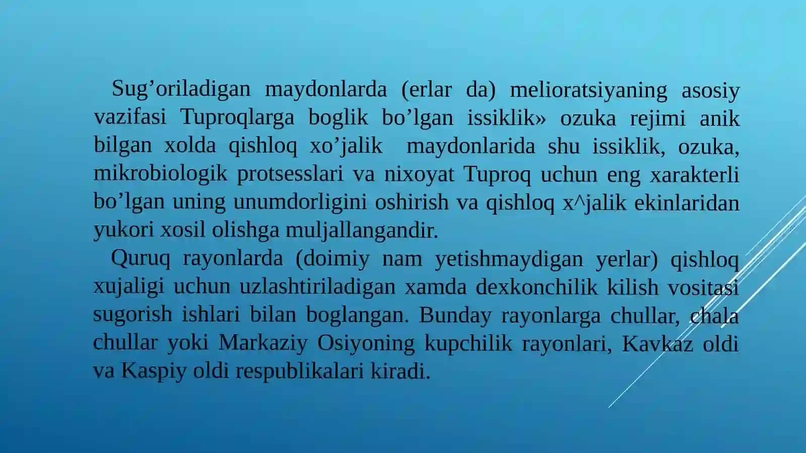 Tuproqshunoslik taʼlim yònalishi 4