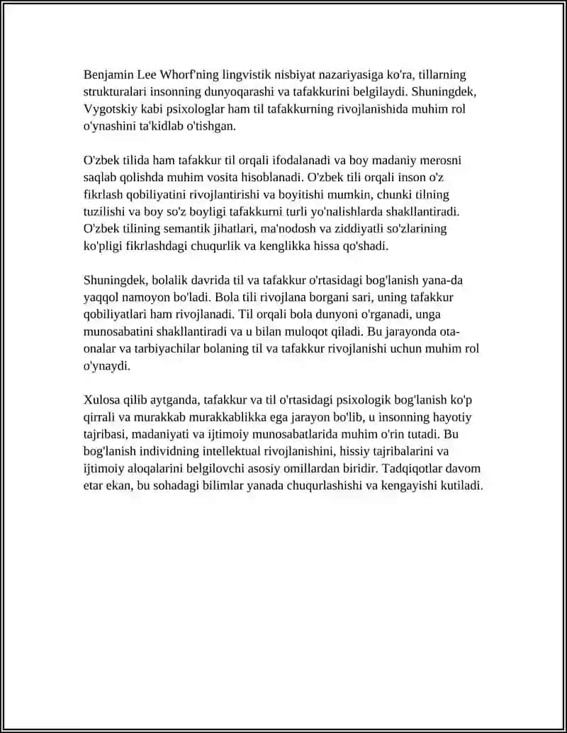 TAFAKKUR VA TIL. TILXAT 4