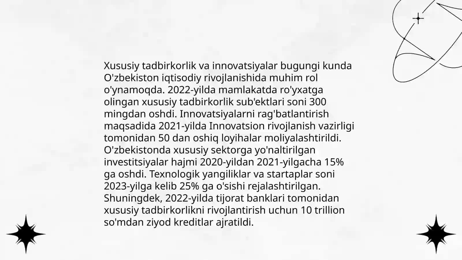 Kichik biznes va hususiy tadbirkolikni o'rni 4