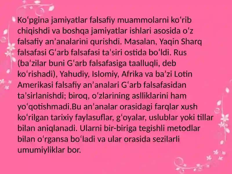 Sharq va G'arb falsafasida inson masalasi 4