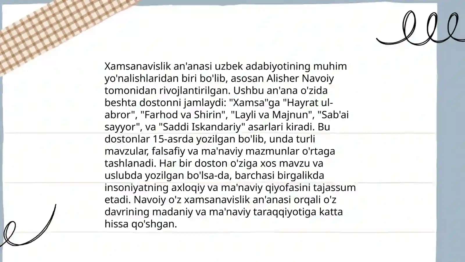 Navoiy Xamsanavis 4