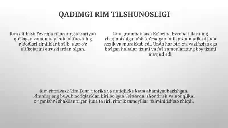 Tilshunoslik Fanining Tarixi.Qadimgi Hind,Grek,Rim, Xitoy Tilshunosligi 4