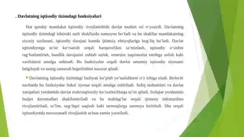 Davlatning iqtisodiy o'sishgacha'siretuvchiomillar 4