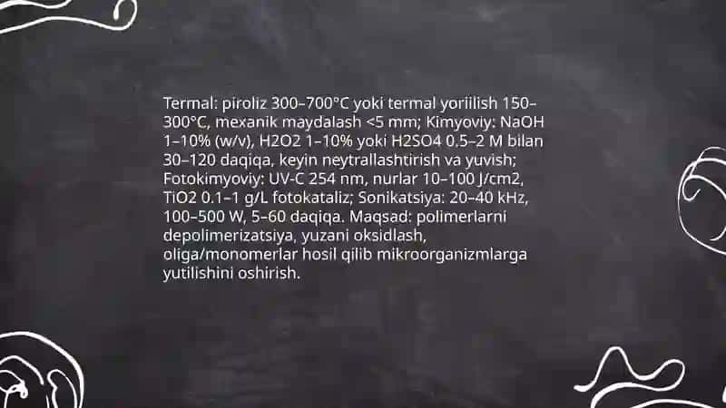 Chiqindi plastik idishlardan biotexnologik yo‘l bilan metan (biogaz) olish 4