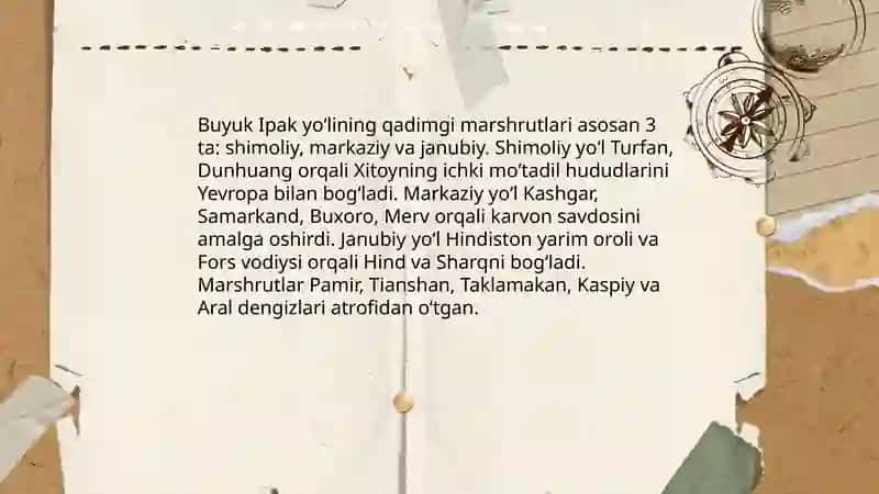 Buyuk Ipak yoʻlining shakllanish tarixi 4