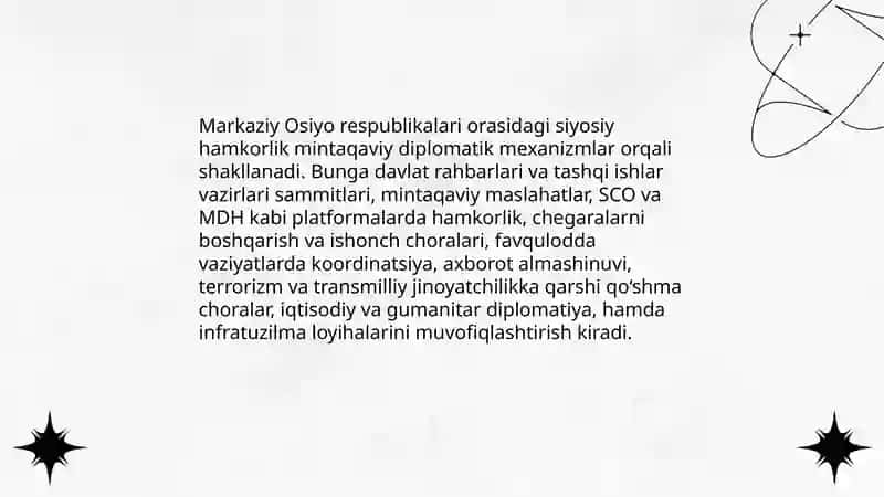 Markaziy osiyo respublikalari órtasida qardoshlarcha hamkorlik aloqalari 4