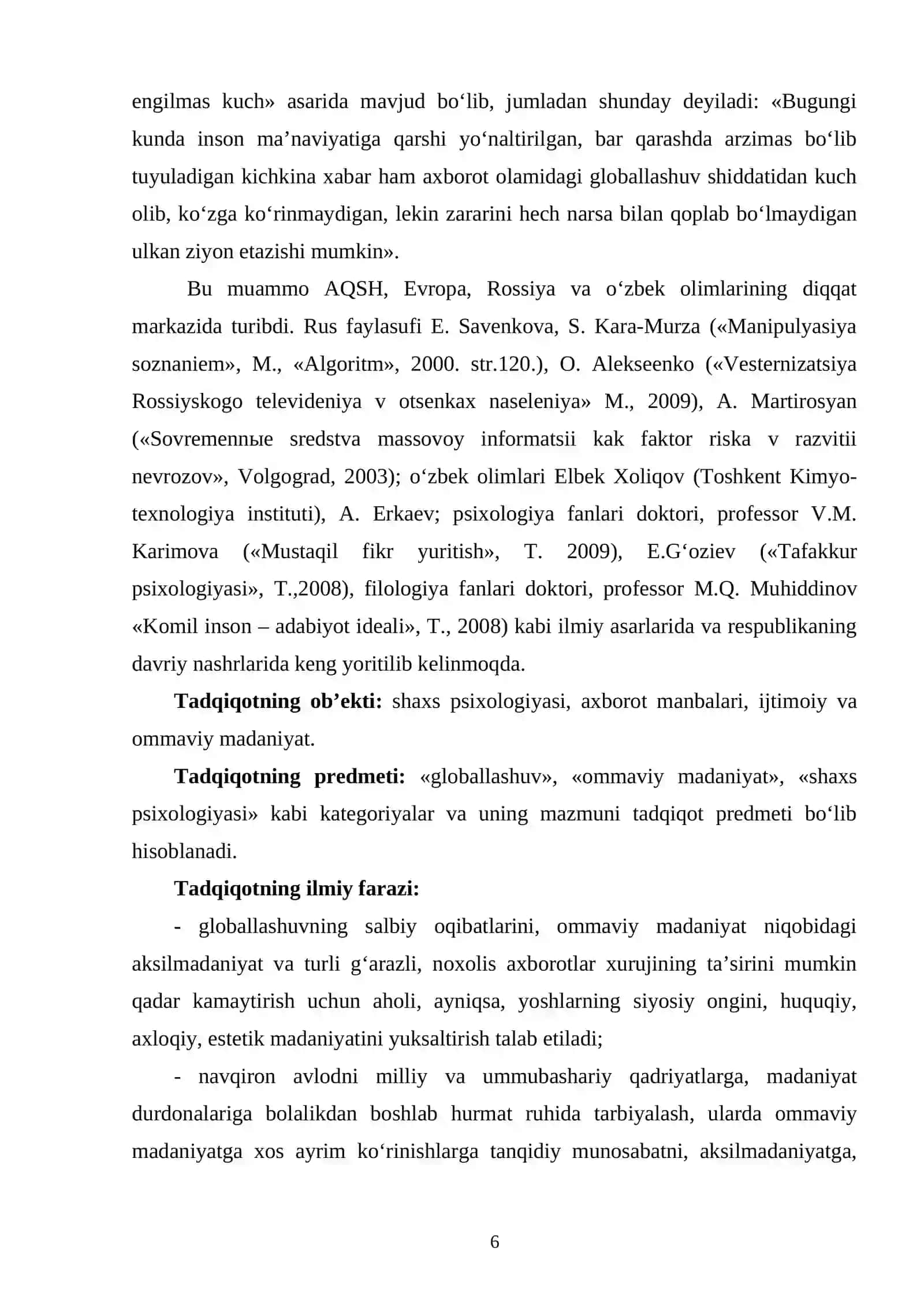 «OMMAVIY AXBOROT VOSITALARINING SHAXS RUHIY XUSUSIYATLARIGA TA’SIRI» 4