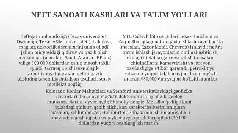 Neft va Ta'limdagi Texnologik Taraqqiyot 4