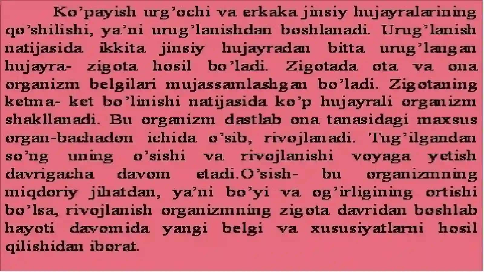 Koʻpayish organlari 4