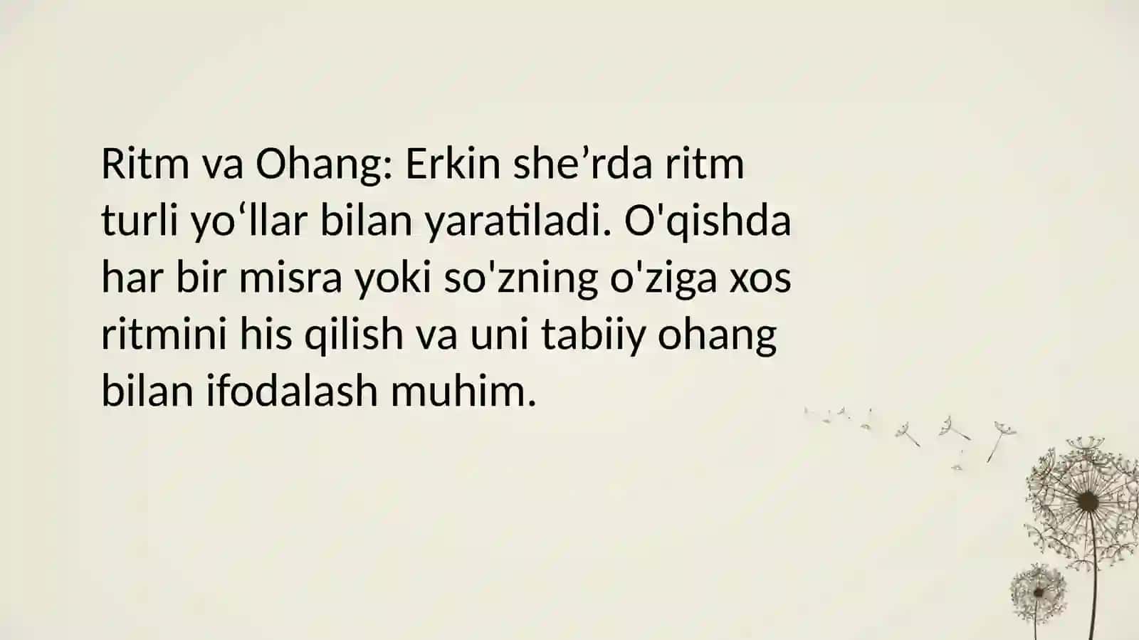 Erkin vazndagi asarlarni ifodalio'qish texnikasi 4