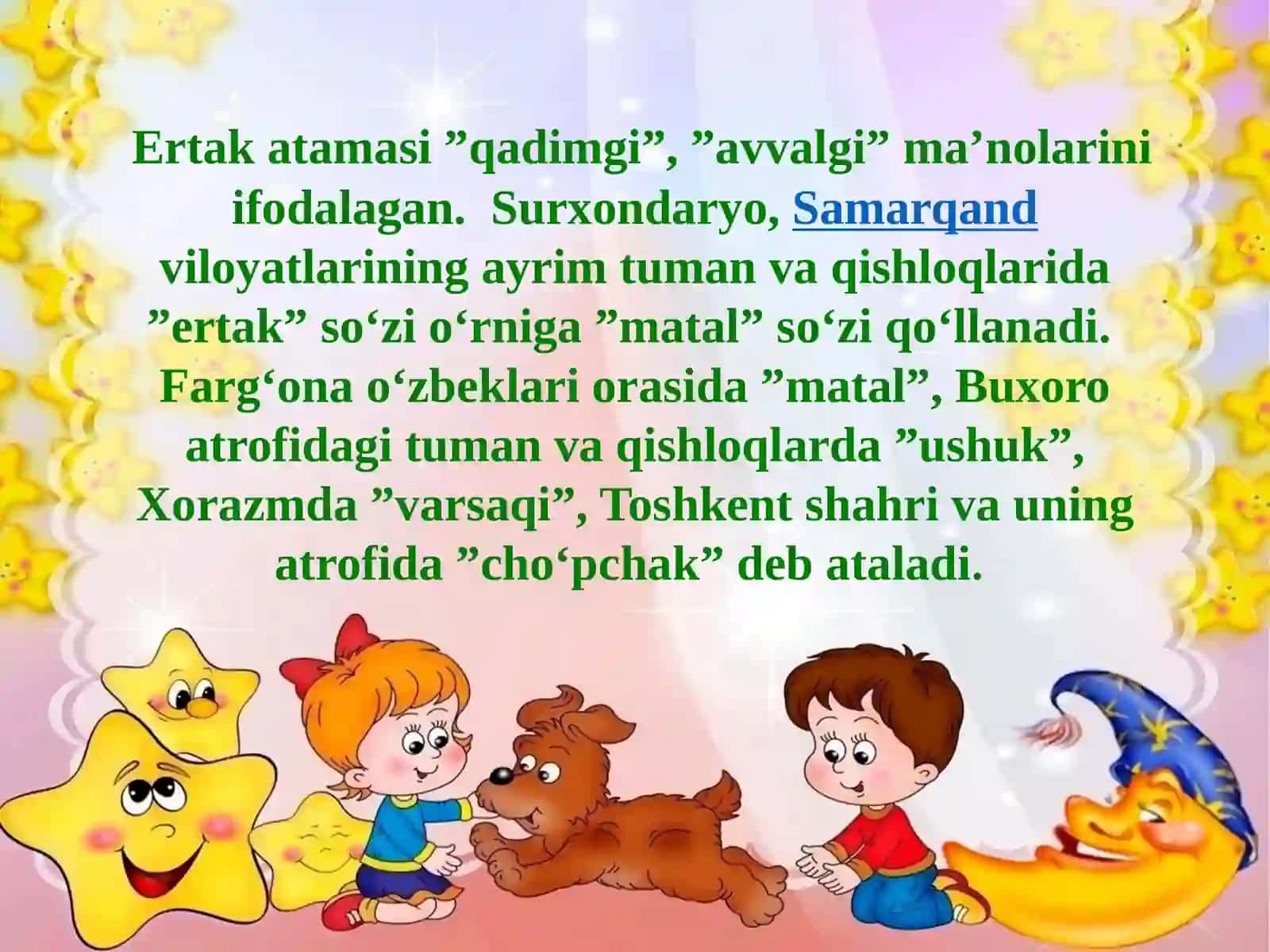Ertak vahikoyajanriga xos matnlar ustida ishlash 4