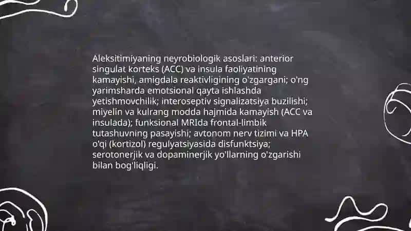 Aleksitimiya sabablari, belgilari. Aleksitimiya profilaktikasi va psixokorreksiyasi 4