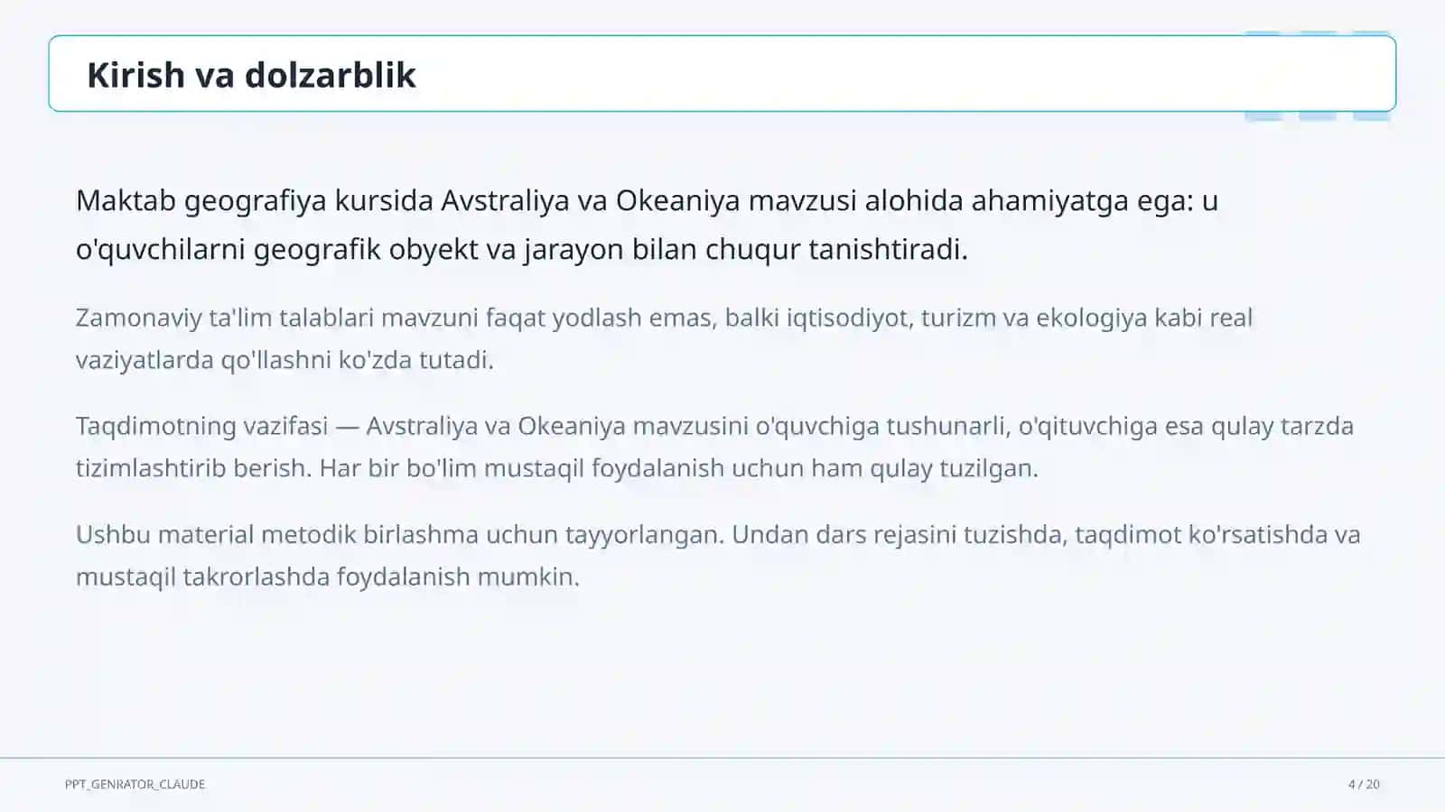 Avstraliya va Okeaniya (7-sinf) 4