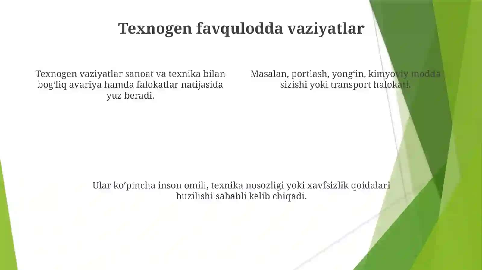 Texnogen, ekologik va ijtimoiy tushuncha 4