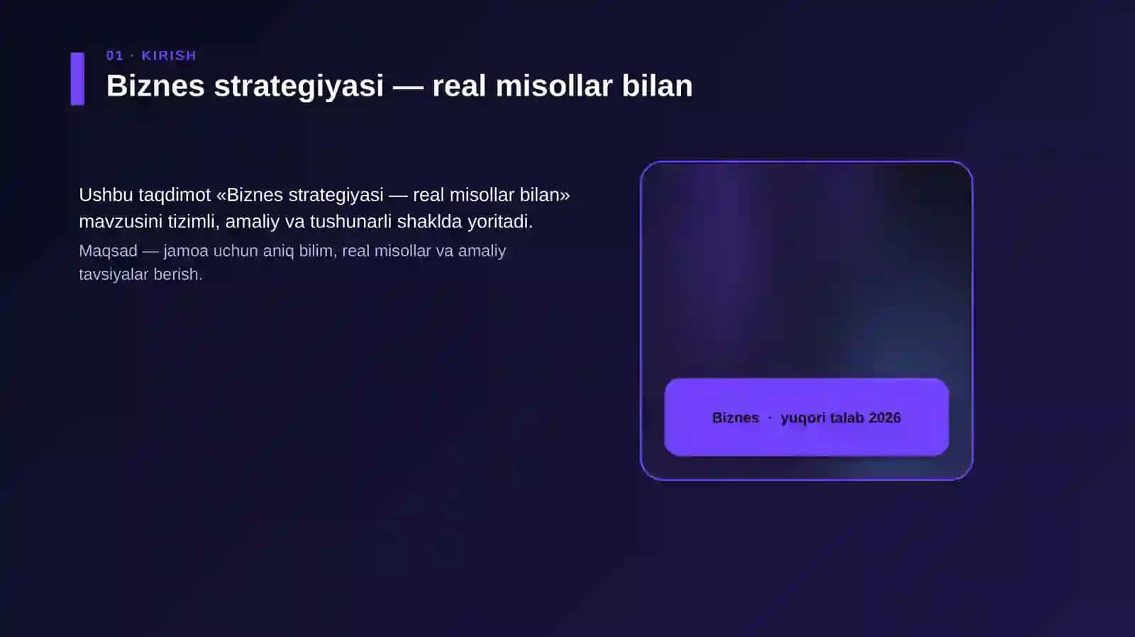 Biznes strategiyasi — real misollar bilan 4