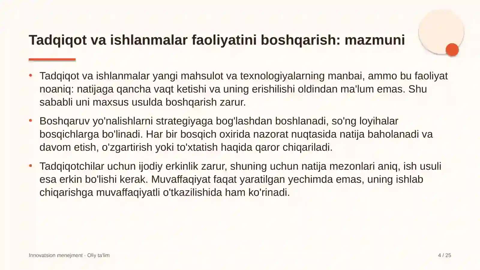 elektr tarmoqlari korxonalarida tadqiqot va ishlanmalar faoliyatini boshqarish 9584 4