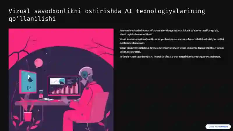 Vizual Savodxonlik va Sun'iy Intellektning Rivojlanishi: Integratsiya imkoniyatlari 4