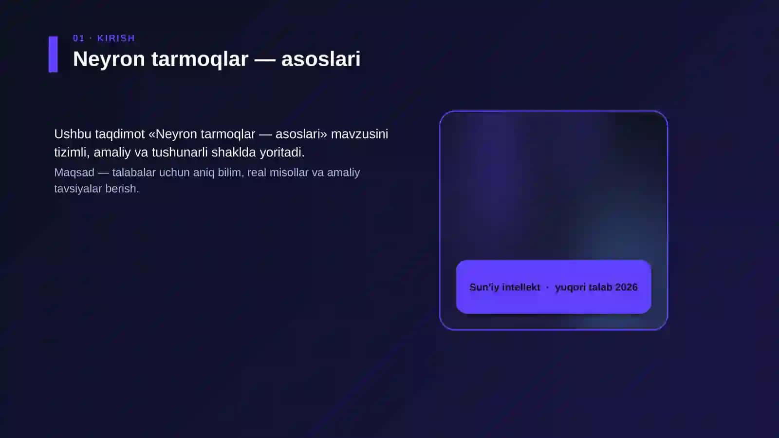 Neyron tarmoqlar - asoslari 4