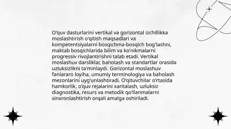 Ta'limning tizimlilik va izchillik prinsplarini amalga oshirish pedagogik qoidalari 4