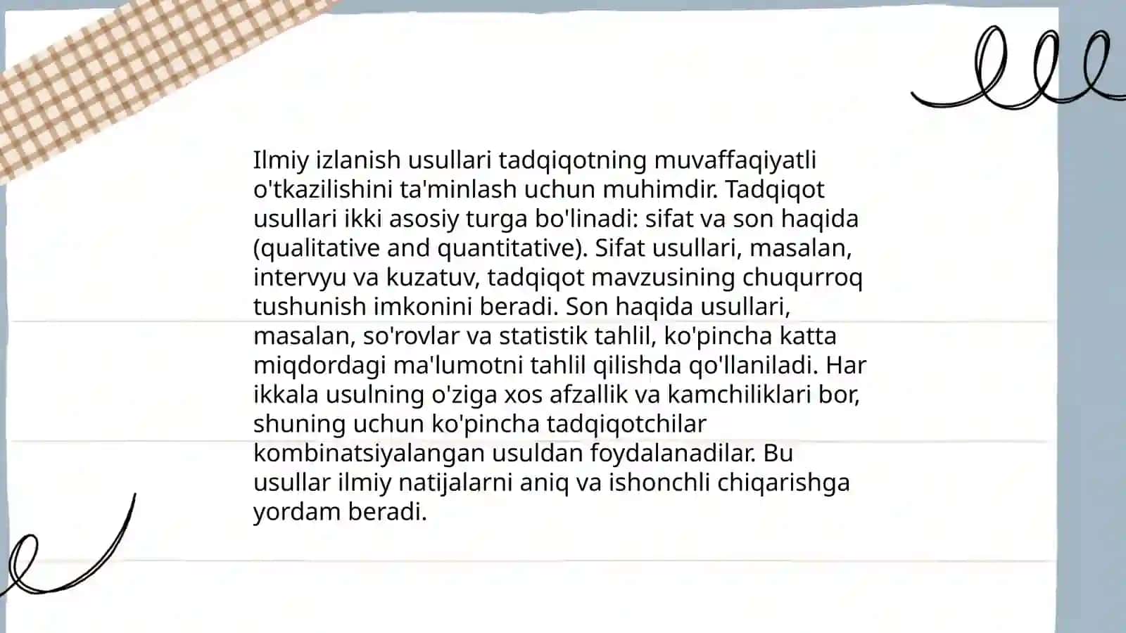 Ilmiy izlanish metodi 4