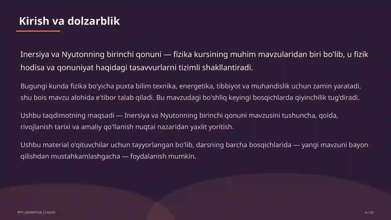 Inersiya va Nyutonning birinchi qonuni (7-sinf) 4