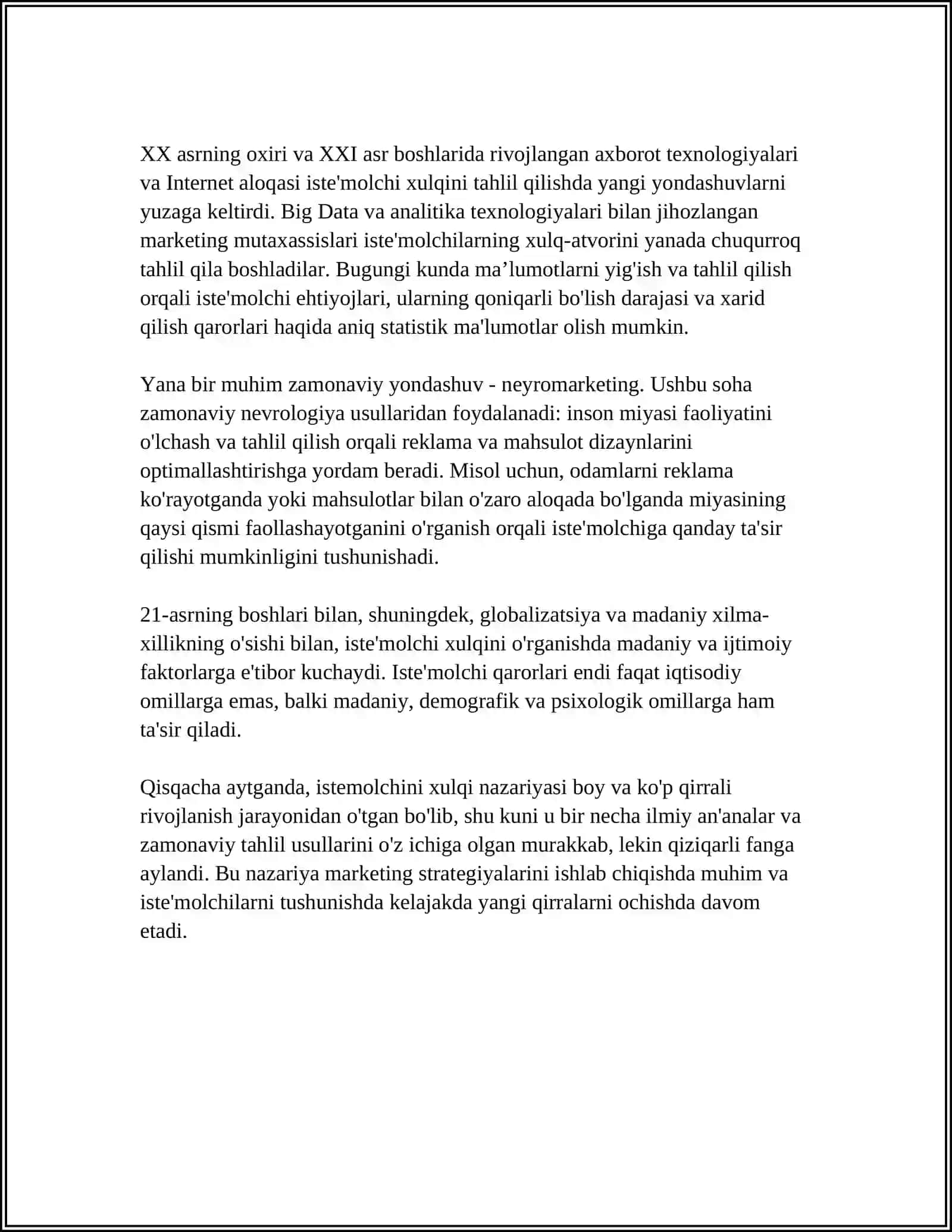 ISTE’MOLCHI XULQI NAZARIYASINING ASOSIY HOLATI 4
