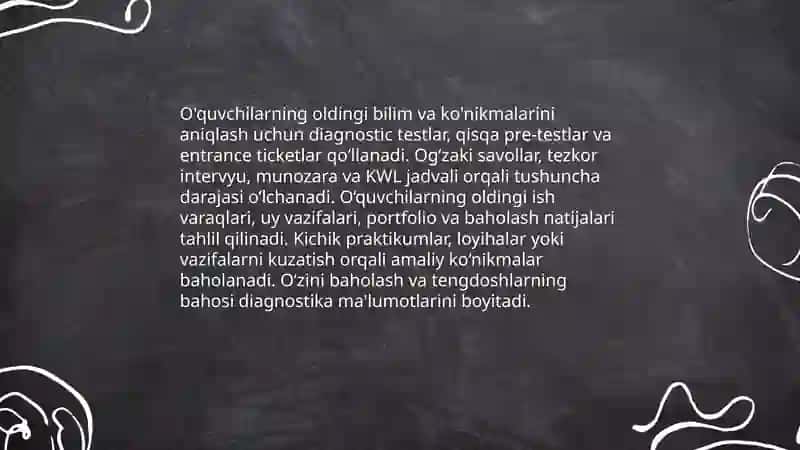 O'qituvchining darsga tayyorgarligi. Dars rejasi 4