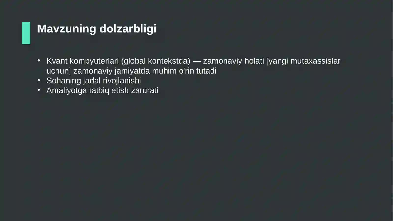 Kvant kompyuterlari (global kontekstda) — zamonaviy holati [yangi mutaxassislar uchun] 4