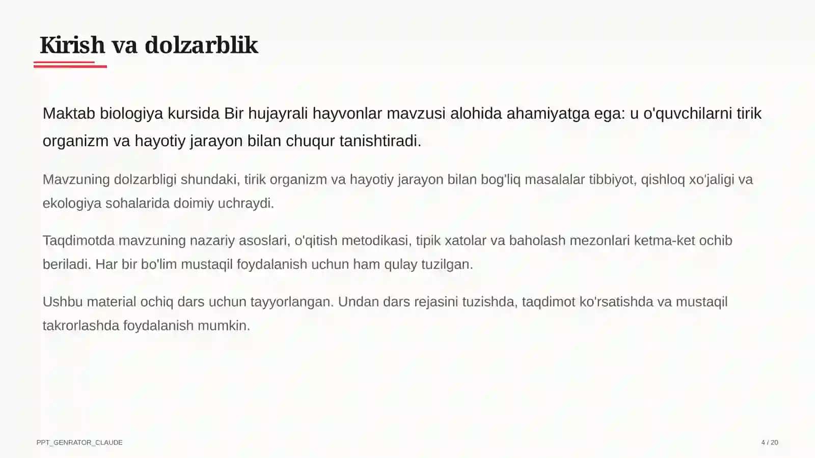 Bir hujayrali hayvonlar (7-sinf) 4