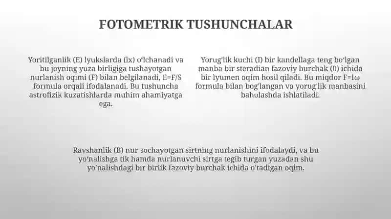 Yorugʻlikning susayishi 4
