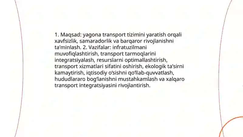 Yagona transport sistemasi va ahamiyati 4