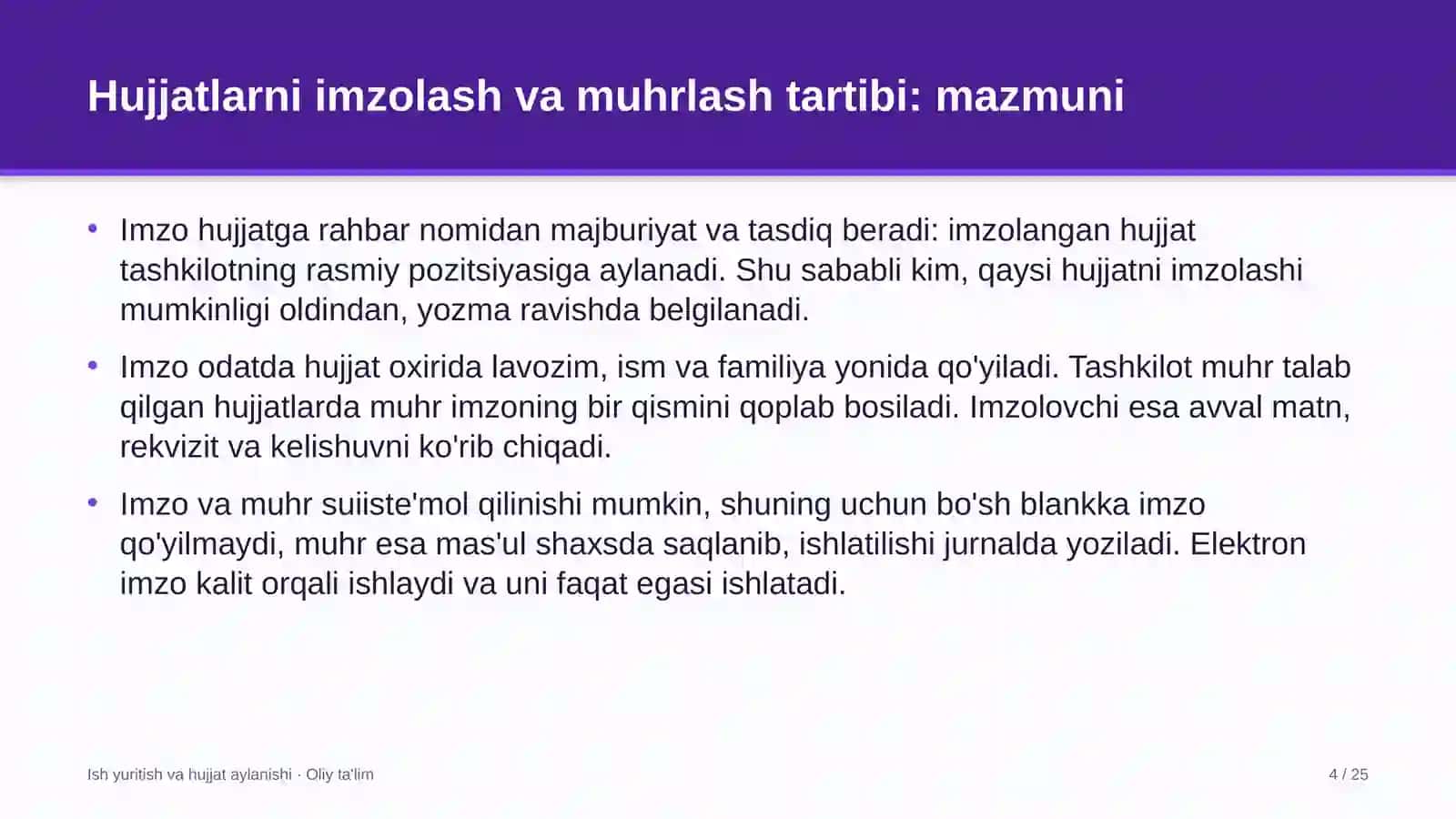 Kriminalistika laboratoriyalarida hujjatlarni imzolash va muhrlash tartibi 4