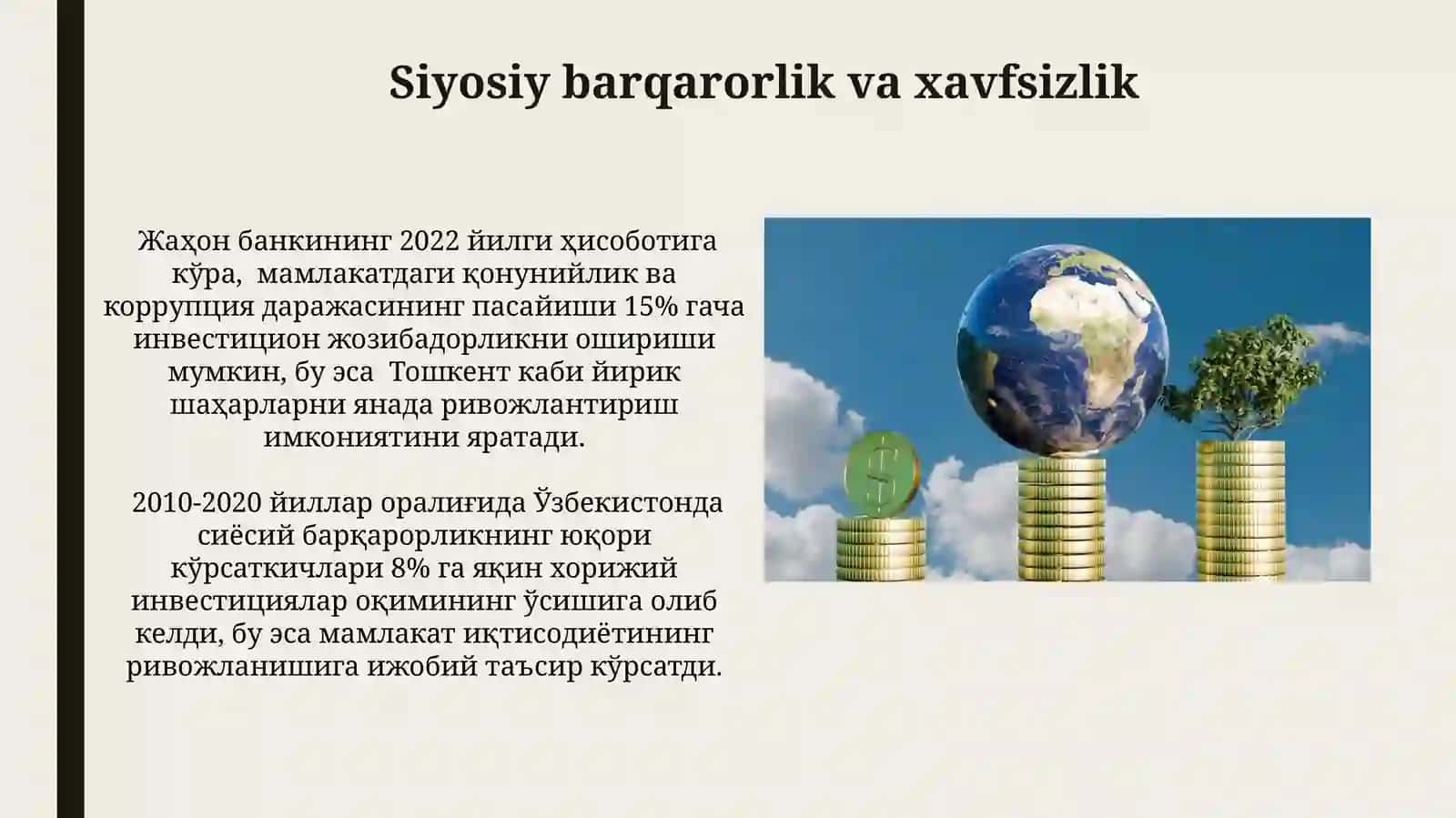 Investitsiya muhiti va unibelgilovchi omillar 4