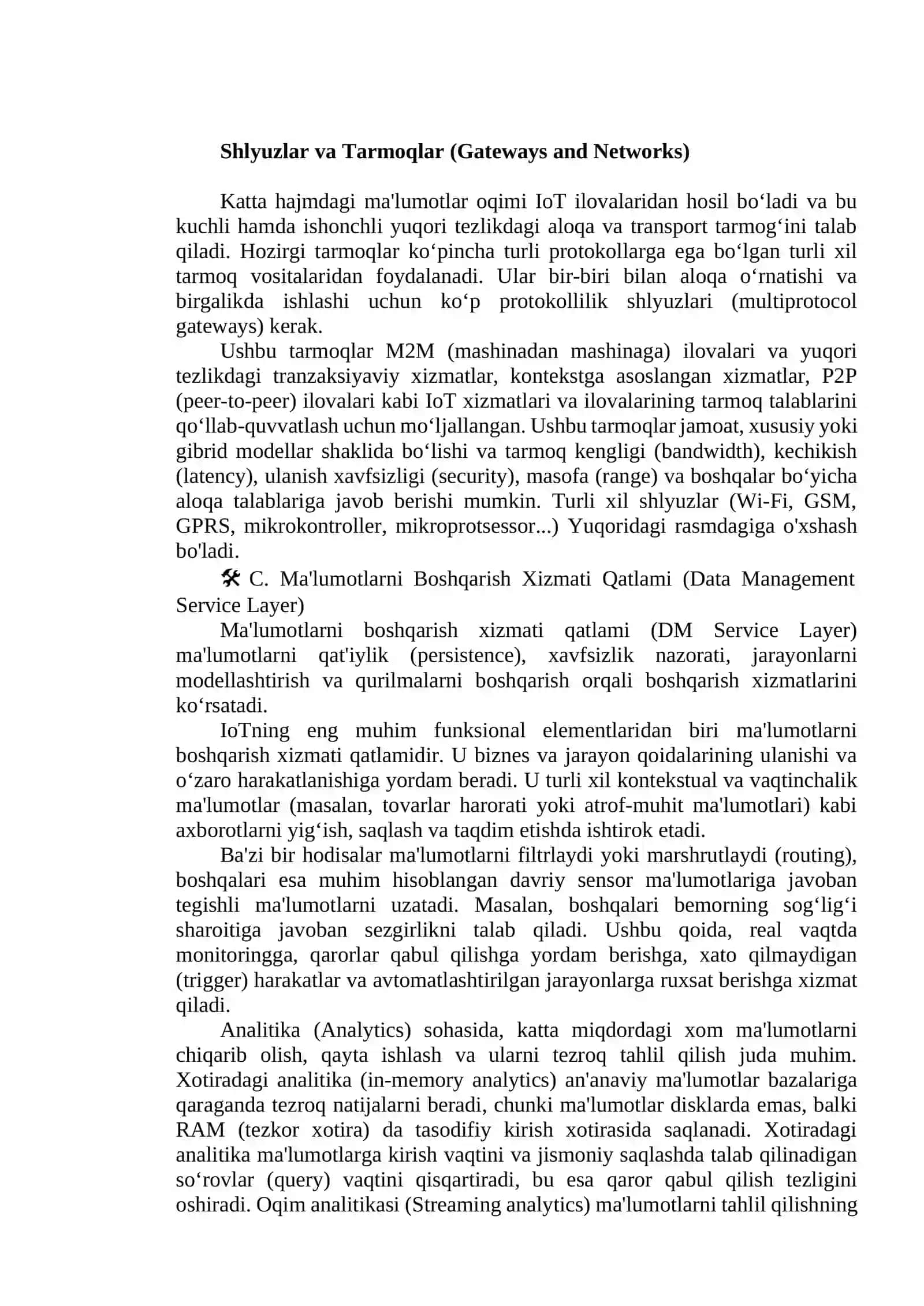 Narsalar interneti (IoT) – Ta’rifi, Xususiyatlari, Arxitekturasi, Imkoniyat beruvchi Texnologiyalar, Qo’llanilishi va Kelajakdagi Muammolar 4