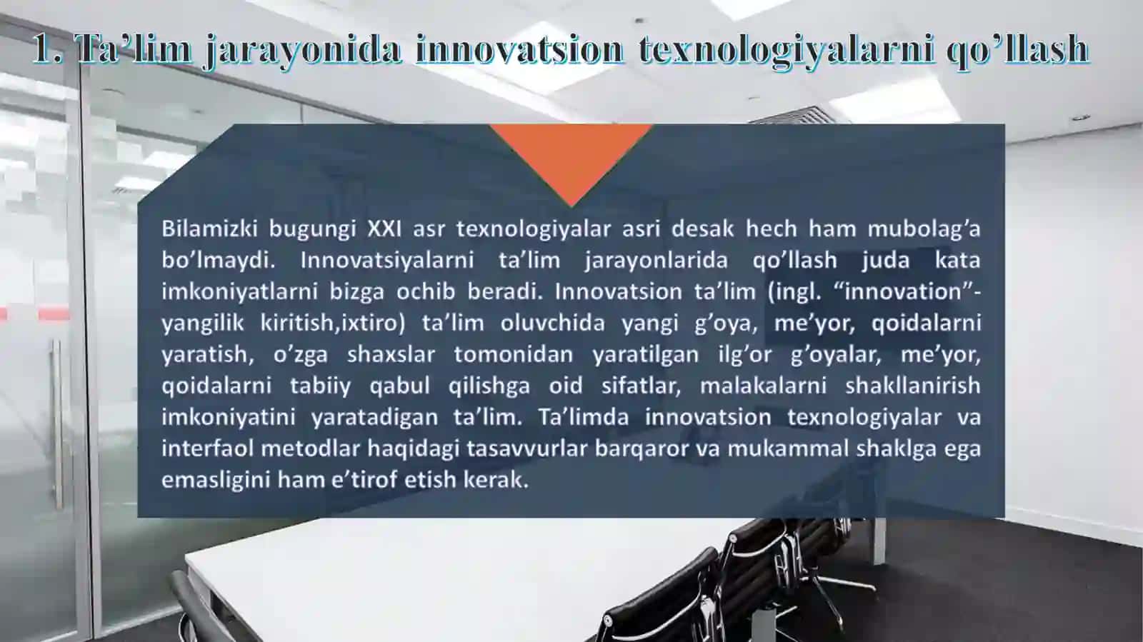 Ta’lim Jarayonini Tashkil Etishda Innovatsion Texnologiyalar 4