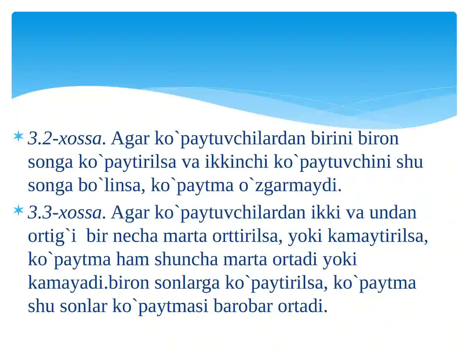 Boshlang'ich sinflarda ko’paytirishning og'zaki usullarini o’qitish metodikasi 4