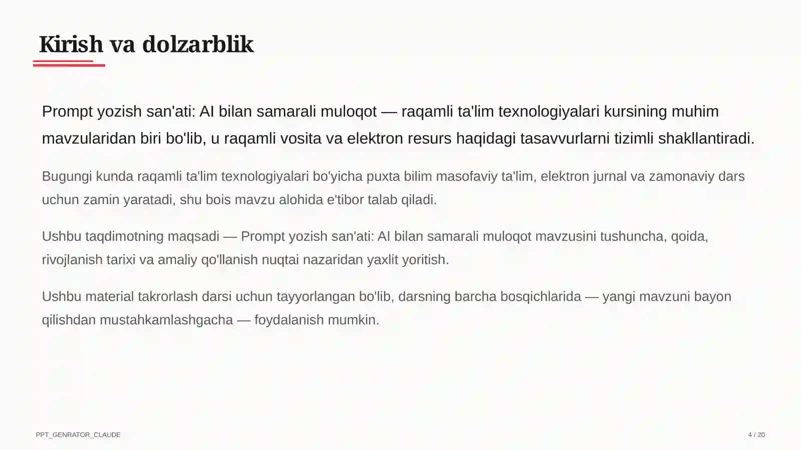 Prompt yozish san'ati: AI bilan samarali muloqot 4