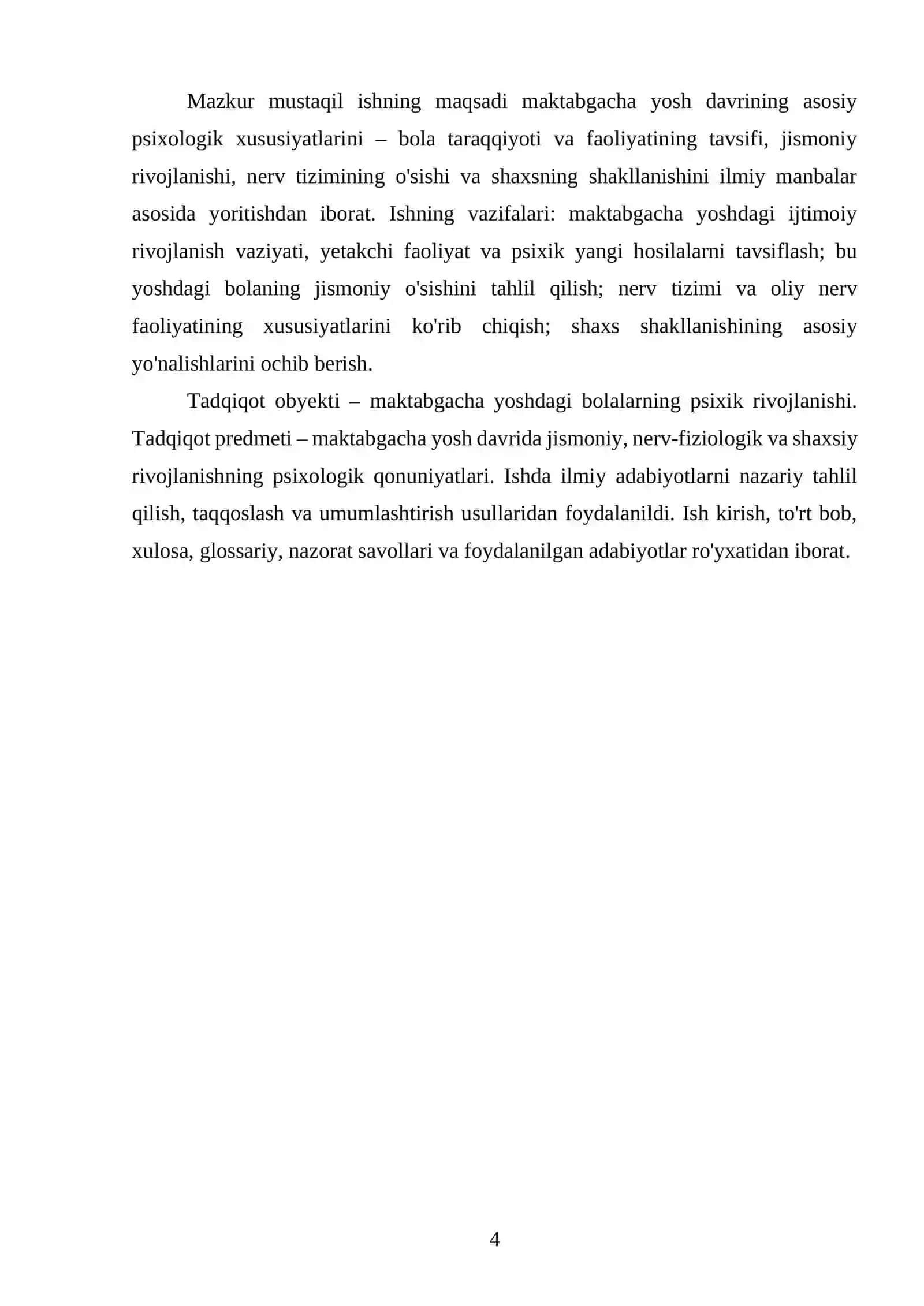 Maktabgacha yosh davrining psixologik xususiyatlari 4