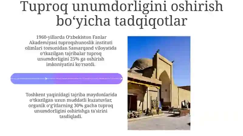 Oʻzbekistonda tuproqshunoslik fanining rivojlanishida o'zbek olimlarining hissasi 4