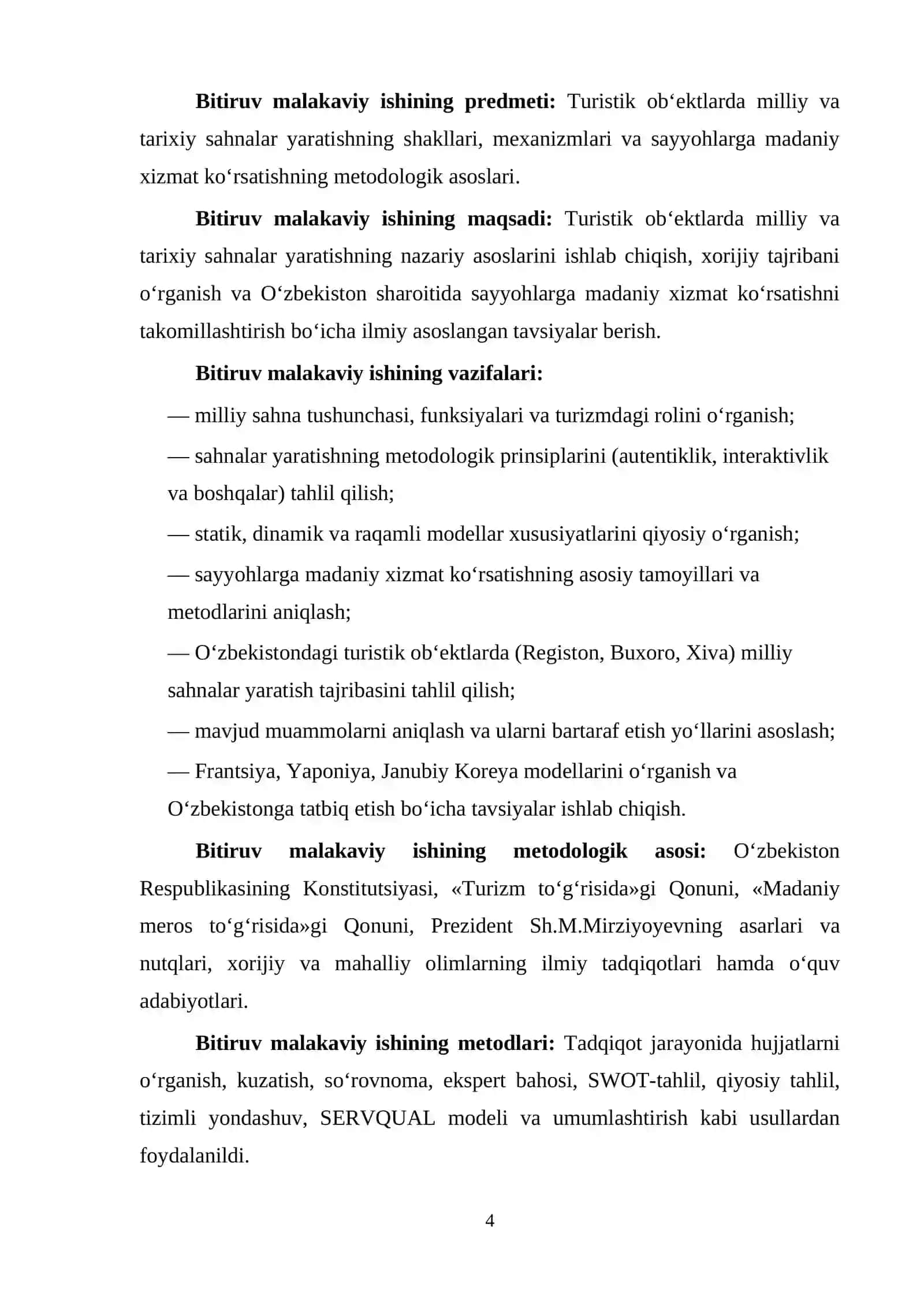 Turistik Оbektlаrdа Milliy Vа Tаrixiy Sаhnаlаr: Milliy Sаhnаlаr Yаrаtish Vа Sаyyоhlаrgа Mаdаniy Xizmаt KОʻrsаtish 4