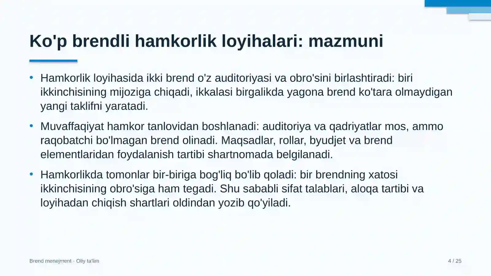 bojxona terminallarida ko'p brendli hamkorlik loyihalarini amalga oshirish 8414 4