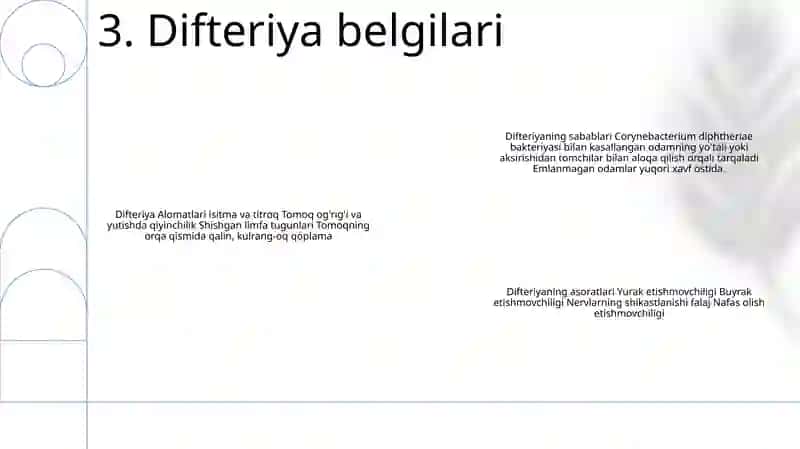 Difteriya Kasalligining Kelib Chiqish Sababi Va Asoratlari 4
