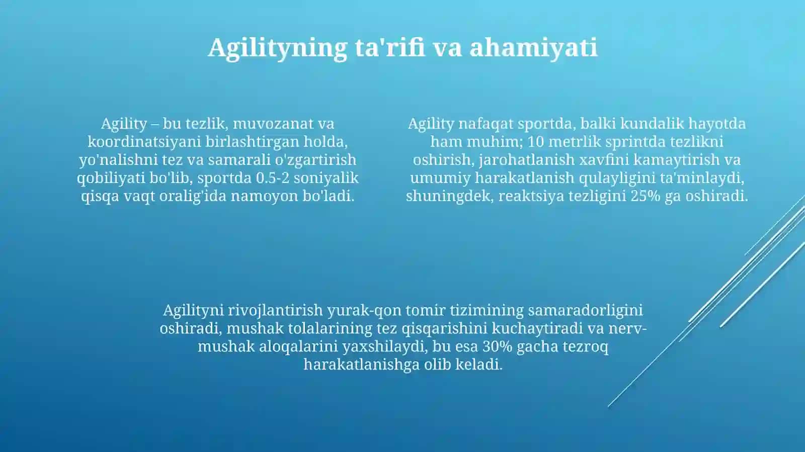 Agilityni rivojlantiruvchi milliy va harakatli o'yinlar: Ta'rif, ahamiyat va fiziologik asoslar 4