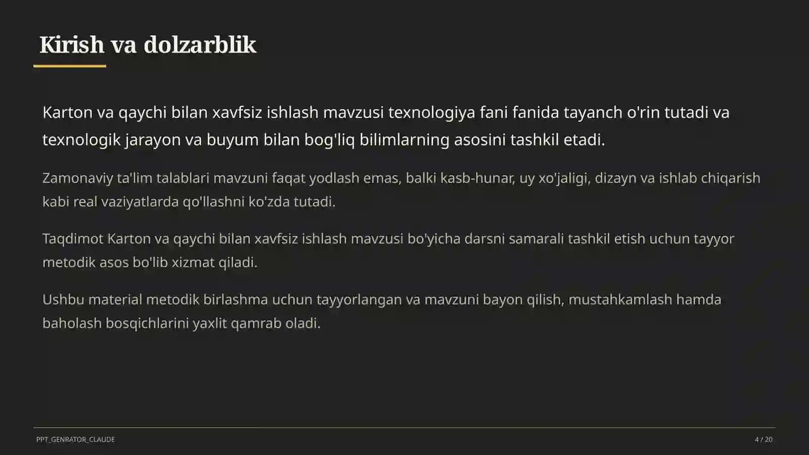 Karton va qaychi bilan xavfsiz ishlash (2-sinf) 4