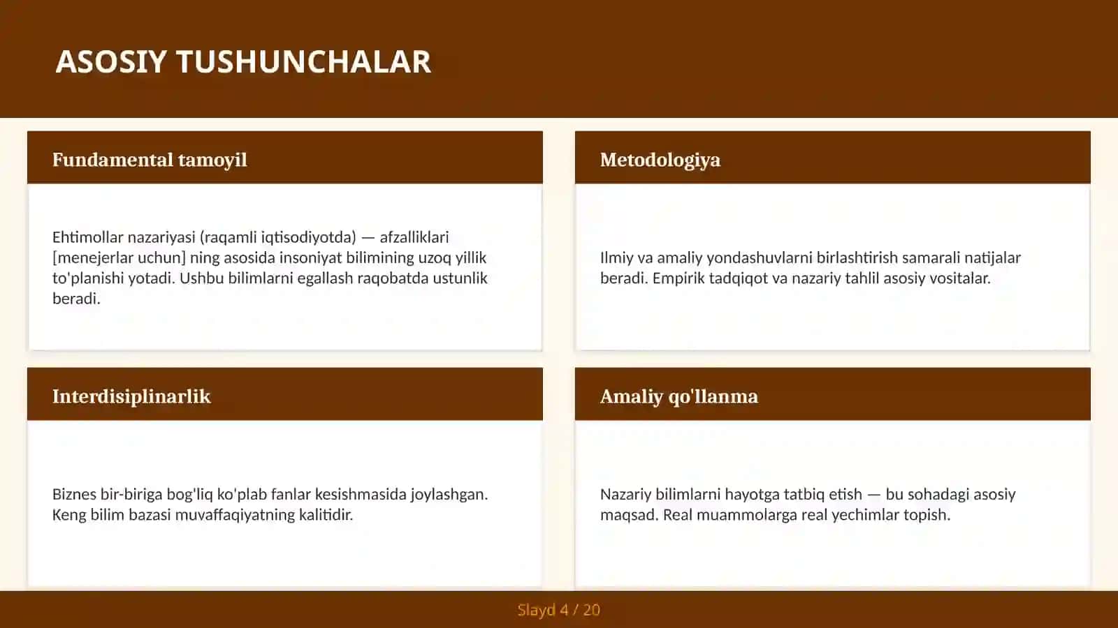 Ehtimollar nazariyasi (raqamli iqtisodiyotda) — afzalliklari [menejerlar uchun] 4