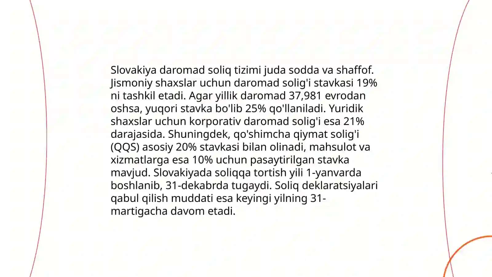 Slovakiya soliq tizimi va uning oʻziga xos xususiyatlari 4