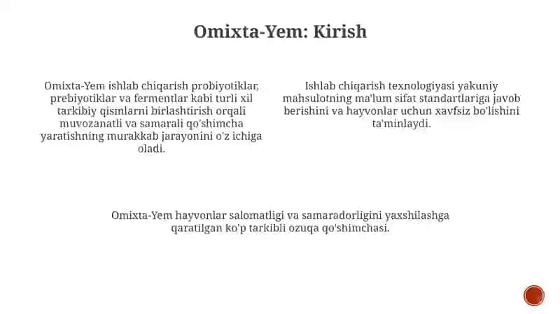 Omixta-yem ishlab chiqarish texnologiyasi 4